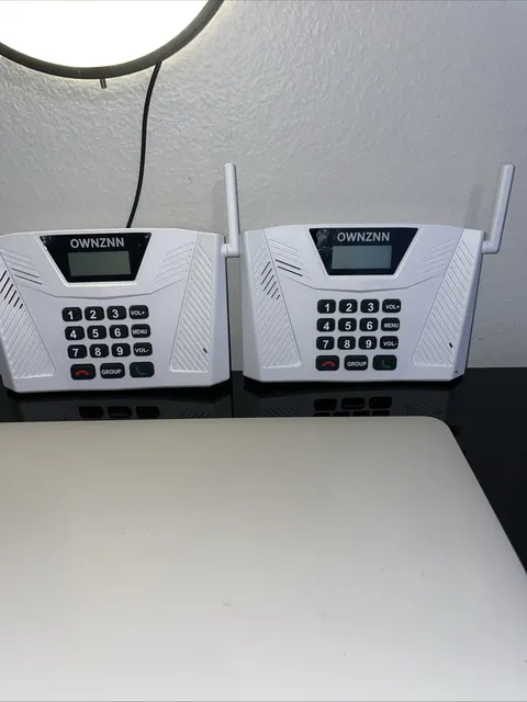 SET OF 2 OWNZNN Intercom Wireless Wall Unit NO POWER CORD NO CHARGER As Pictured