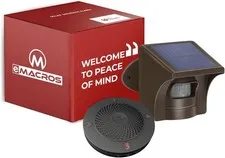 eMACROS Non-APP Solar Driveway Alarm 1/2 Mile Motion Sensor