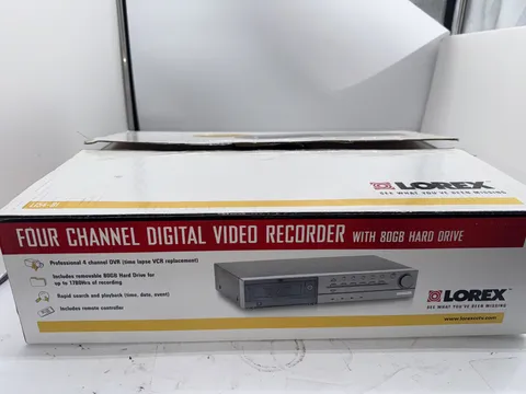 Lorex Four Channel Digital Video Recorder DVR L154-81 Open box 80gb Hard Drive