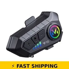 BTQILEYOO Y10 Motorcycle Helmet Bluetooth Headset - Waterproof, HiFi Sound