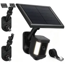 2 in 1 Wall/Pole Mount for Ring Cameras and Solar Panels, Adjustable Angle Mo...