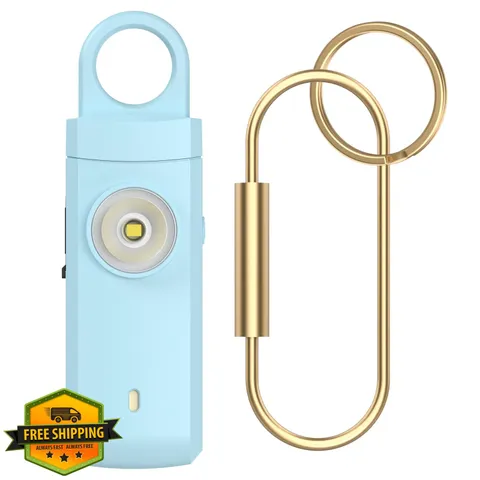 ANKOSHUN Personal Alarm Aqua USB Rechargeable Safety Keychain