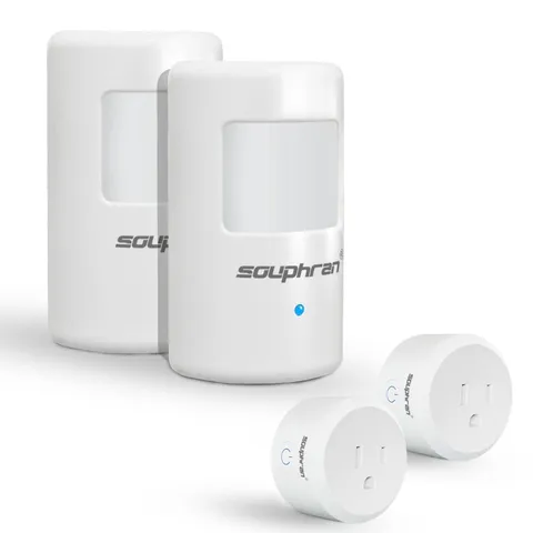 Plug-in Wireless Motion Activated Light Control, No Wiring, Adjustable Detect...