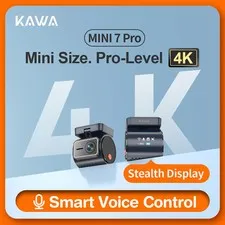 KAWA 4K Front Dash cam MINI 7 Pro,WiFi Car Camera with APP/Voice Control/WIFI6/G