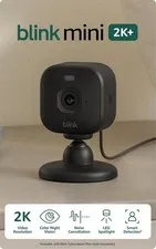 Blink - Mini 2K+ Compact plug-in security camera, 2K video resolution, Black