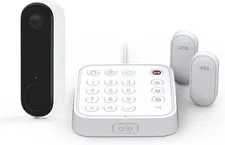 Home Security System - Wired Keypad Sensor Hub, (2) 8-In-1 Sensors, 24/7 Profess