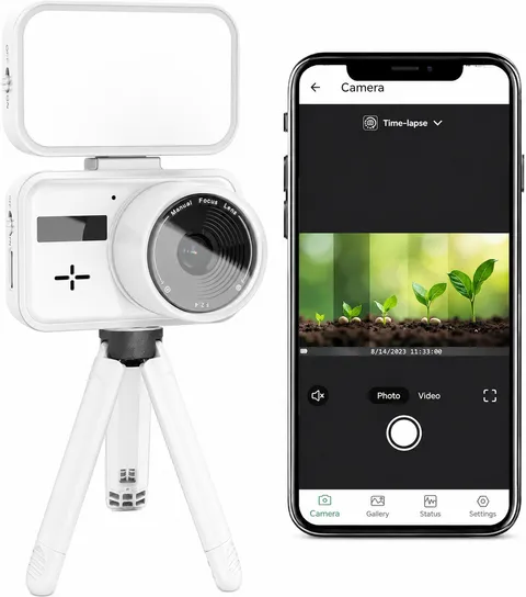 Time Lapse Camera, Timelapse Camera Wi-Fi with App Control, Color Night Vision, 