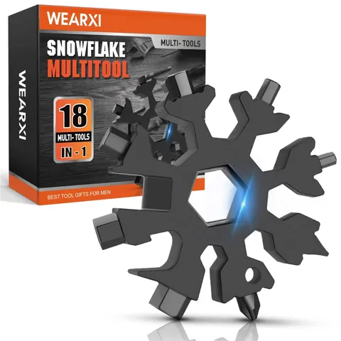 Father Day Gifts from Daughter Son, Gifts for Men 18 in 1 Snowflake Multitool...