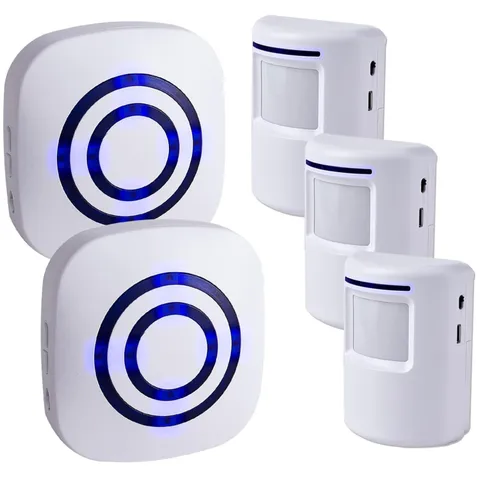 Home Security Doorbell - Wireless Driveway Alarm, 100m Range