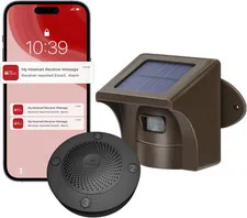 Pro3 2.4G Wi-Fi Solar Driveway Alarm,1 Receiver & 1 Sensor | 1/2 Mile (2600 Ft)