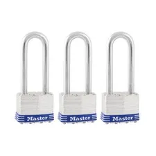 Master Lock Padlock 1 3/4In Keyed Alike Tumbler 3Pk