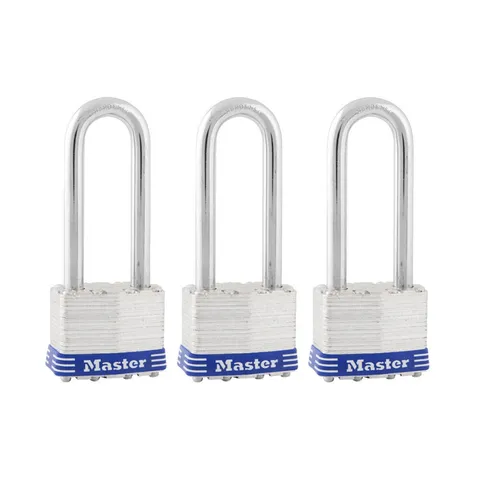 Master Lock Padlock 1 3/4In Keyed Alike Tumbler 3Pk