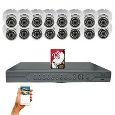 Evertech 32 Channel 16x Night Outdoor Indoor Security Camera CCTV System 2TB HDD
