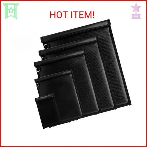 5 Pack Faraday Bags Emp Proof, Extra Large Faraday Bag Included, Suitable for Ph