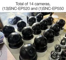 14 - Sony Ipela PTZ Cameras EP520 EP550 With Wire Harness And Base Plates