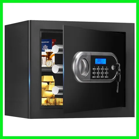 1.3 Cuft Small Fire Proof Safe for Home Documents, Anti-theft Safes for Home ...