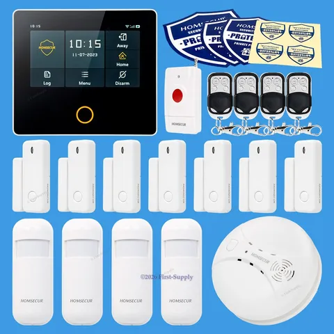 HOMSECUR Intruder System Home Office Security Alarm System Wireless WIFI 4G LCD