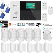 TUYA WIFI APP GSM Wireless/Wired Home Security Alarm Burglar System+RFID TAG