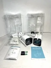 LAVIEW B9 SECURITY CAMERA LV-PB9W-K, +EXTRA CAM w/2 KEXIN 128 GB MICRO CARDS