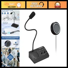 Dual-Way Window Intercom Speaker System for Business, Office, Bank, School, Stor