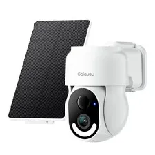 2K Outdoor 360° PTZ WiFi Security Camera With Battery & Solar, Smart App Viewing