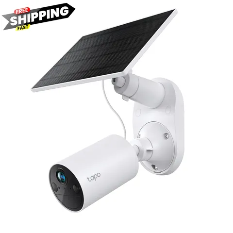 Tapo SolarCam 1080p Security Camera Wireless Outdoor- Battery 1-Pack, White