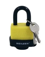 40mm Steel Water Resistant Padlock Heavy Duty Outdoor Security 2 Keys