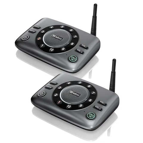 Hands-Free Intercoms Wireless for Home Business, Upgrade Way Audio Intercom S...