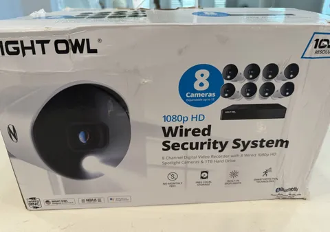 Night Owl 8 Ch 1080p 1tb Wired Security Camera System (read)