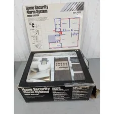 Vintage Fortress Home Security Alarm System Wired DIY Kit Model DA-9709 1983 NOS