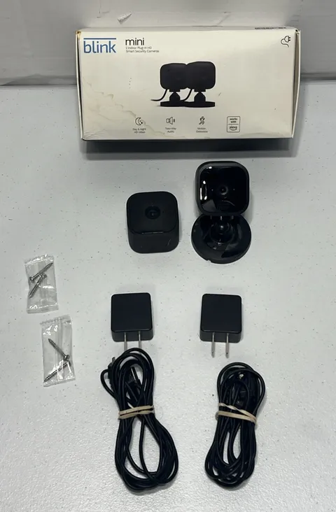 Blink Mini 2 Pack 1080p WiFi Security Cameras Motion Detect Night Vision Units