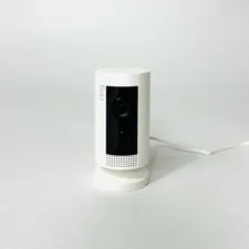 Ring Stick Up Cam White Indoor Outdoor Home Security Night Vision