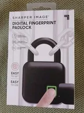Sharper Image  DIGITAL FINGERPRINT PADLOCK, Black.