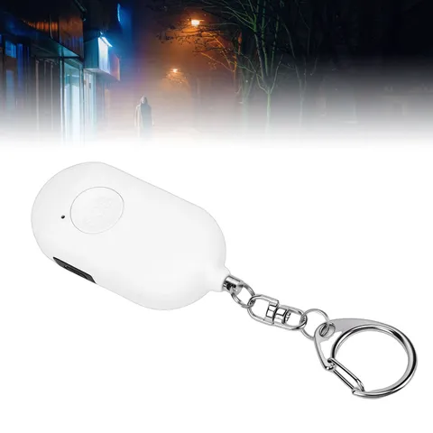Personal Safety Alarm White IP44 Water Proof Rechargeable 130dB Alarm Siren VGSM