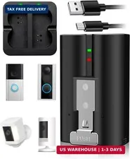 New V4 Battery and USB Charging Station for Ring-Doorbell-Camera 1/2/3/4/3+/3plu