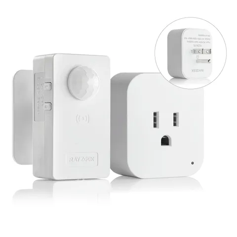 RAYZEEK Wireless Motion Sensor Plug Kits,NoWire Mini PIR Sensor Switch Contro...