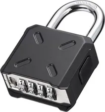 Heavy Duty Combination Padlock Resettable Weatherproof Steel Shackle For Gate...