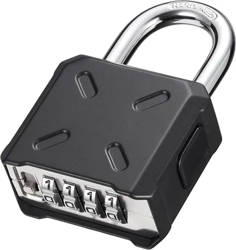 Heavy Duty Combination Padlock Resettable Weatherproof Steel Shackle For Gate...