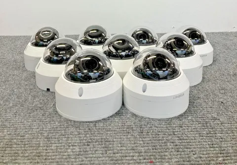 Lot of 9 WISENET LND-6010R Security Camera (Units Only)