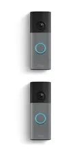 2 Pack Ring - Battery Doorbell (newest model) Retinal 2K with wide-angle video