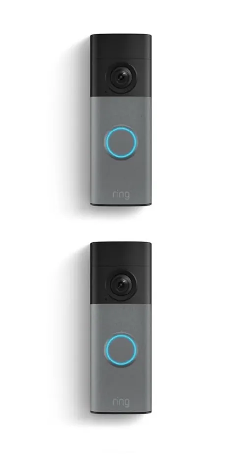 2 Pack Ring - Battery Doorbell (newest model) Retinal 2K with wide-angle video