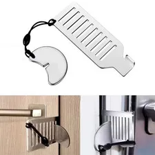 Safety Anti-Theft Door Blocker Portable 8Cm Stainless Steel Safe Security Tool f