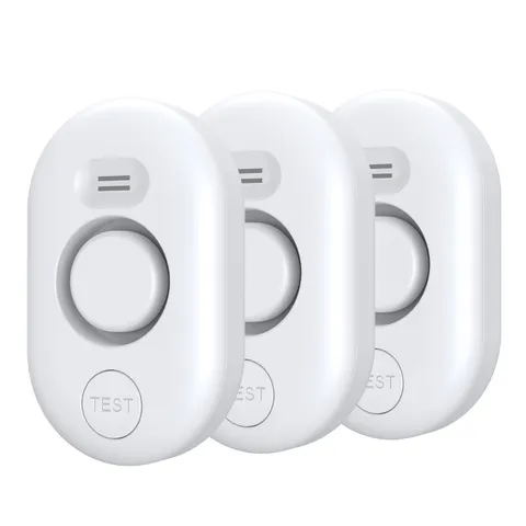 METAK Water Leak Detector 3 Sensors White
