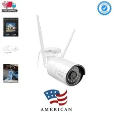 Plug-in Outdoor WiFi Security Camera, 5MP HD Dual Band Wired Wi-Fi Camera for...