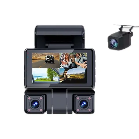 3in 2.5K 4 Lens Dash Cam WIFI Car DVR Video Recorder Parking Monitor MICRO USB