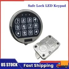 Electronic Safe Lock Replacement, Digital Keypad With Swing Bolt for Safe Boxes