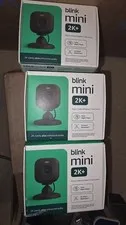 3x Blink - Mini 2K+ Compact plug-in security camera, 2K video resolution, Black