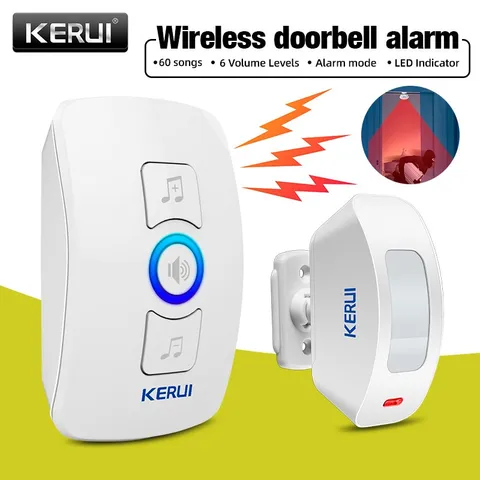 Wireless Entry Door Bell Welcome Motion Sensor Detector Gate Chime Alert Alarm