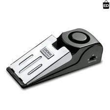 120DB Door Stop Alarm - Portable Security Solution for Home & Travel (Black)