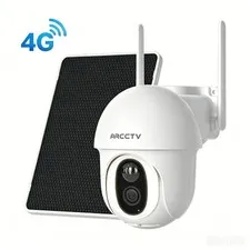 ARCCTV 4G LTE Cellular Solar Battery Wireless Security Camera Outdoor No WiFi IR
